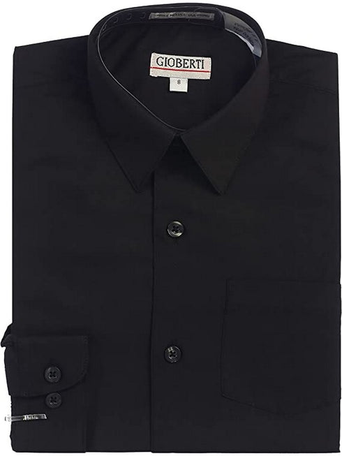 Gioberti Little Boys Long Sleeve Elegant Dress Shirt 2T-7 - SophiasStyle.com